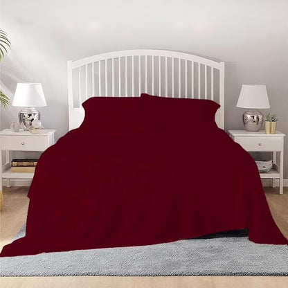 800 Thread Count 100% Egyptian Cotton Sheet Set, 4 Pc Set, Sateen Weave,Soft Luxury Bedding, Fits Upto 15" Inch Deep Pocket (White Stripe, Twin-Xl Size)