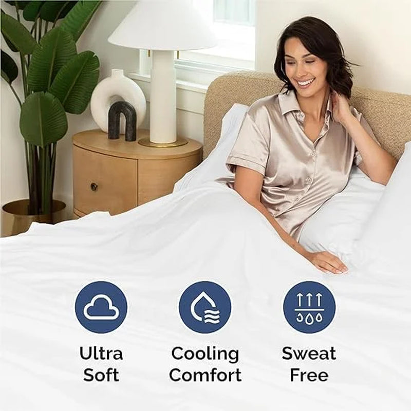 800 Thread Count 100% Egyptian Cotton Sheet Set, 4 Pc Set, Sateen Weave,Soft Luxury Bedding, Fits Upto 15" Inch Deep Pocket (White Stripe, Twin-Xl Size)